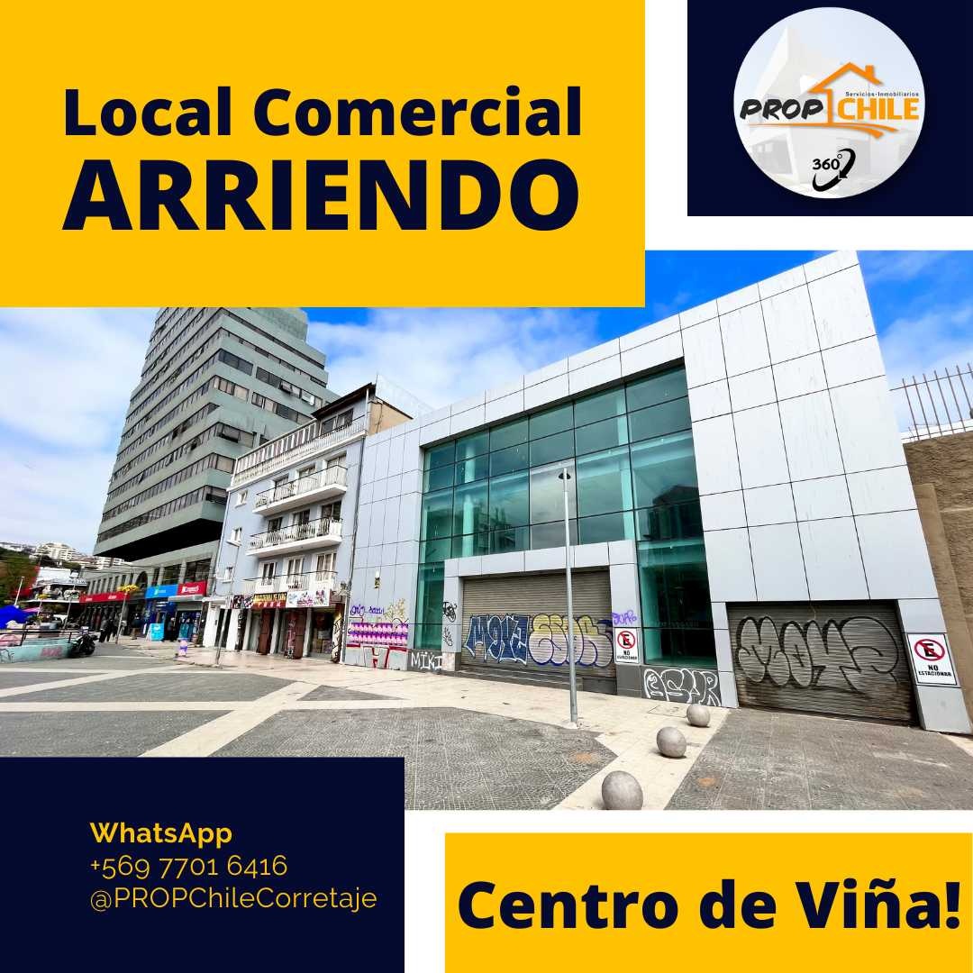 Gran Local Comercial en ARRIENDO Viña del Mar
