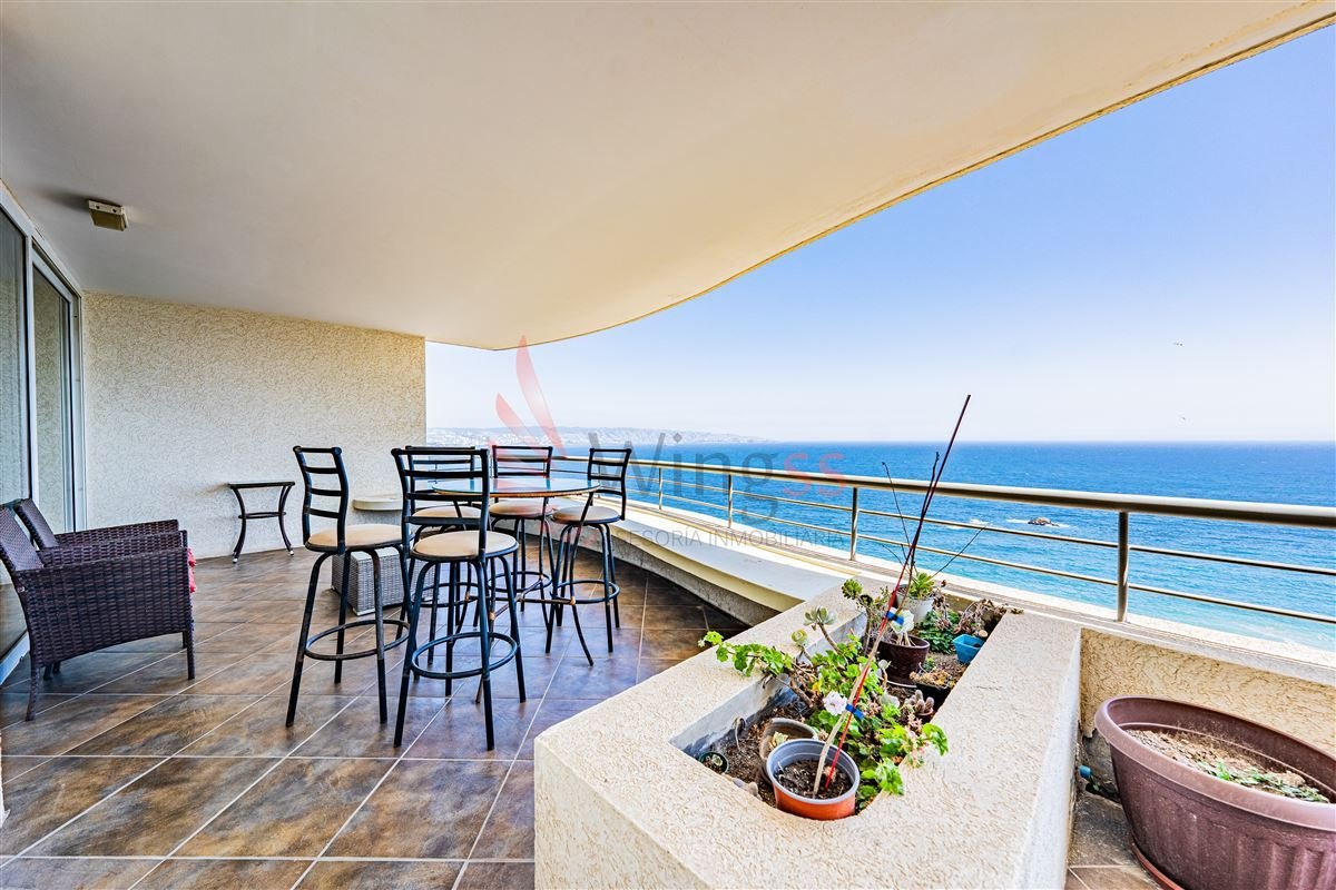 Departamento 3 Dormitorios Y Terraza Vista Al Mar En Reñaca 